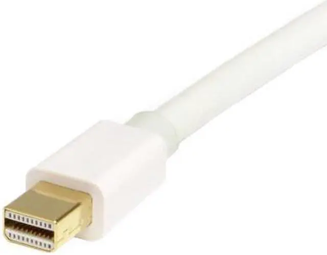 Alt view image 3 of 3 - 2m (6 ft) White Mini DisplayPort to DisplayPort 1.2 Adapter Cable M/M - DisplayPort 4k