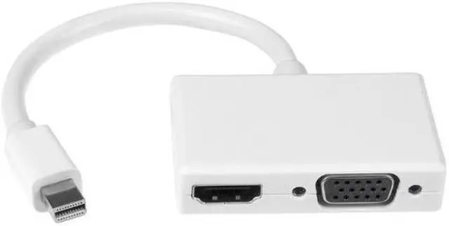 Main image of 2-in-1 Mini DisplayPort to HDMI or VGA converter - White