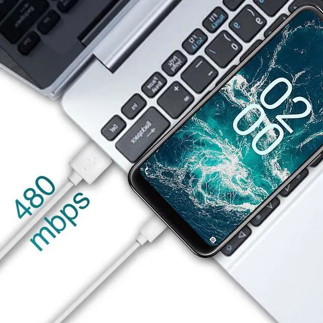 Alt view image 3 of 7 - 3 Pack USB A To Type C Charging Cable Power Cord Data Sync Lead For Google Pixel 3 4 5 6 7 Pro 7a 6a 5a 4a Fold XL XXL White 5 ft.