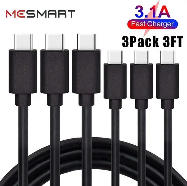 Main image of 3 Pack Fast Type C To Type C USB-C Charging Cable Power Data Sync Lead Cord For Google Pixel 3 4 5 6 7 Pro 7a 6a 5a 4a Fold XL XXL