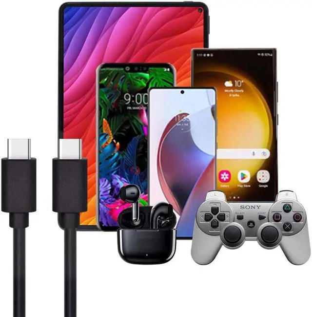 Alt view image 3 of 7 - 3 Pack Fast Type C To Type C USB-C Charging Cable Power Data Sync Lead Cord For Google Pixel 3 4 5 6 7 Pro 7a 6a 5a 4a Fold XL XXL