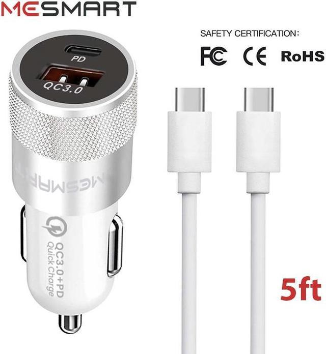 For Samsung Galaxy A34 5G Car Charger + PD Wall Travel Charger + Type C USB  3.1