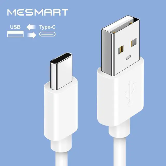 Alt view image 2 of 7 - 3 Pack USB A To Type C Charging Cable Power Cord Data Sync Lead For Samsung Galaxy S23 Ultra 5G S9 S10 S20 S21 S22 FE S23+ White 6 ft.