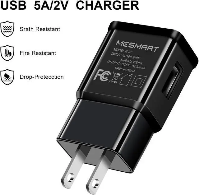 Alt view image 5 of 7 - USB Wall Charger Home Travel Charging Power Adapter 2A Foldable Plug For Samsung Galaxy S9 S9+ S8 S8+ S10 S10+ S20 S20+ S21 S22 S23 Ultra FE 5G Note 10 Note 9 Note 8 Z Flip5 Z Fold5 A03s A14 A23 A54