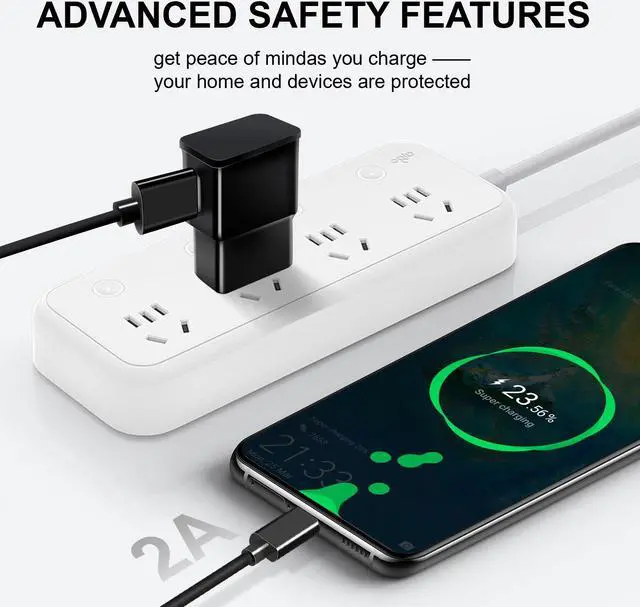 Alt view image 2 of 7 - USB Wall Charger Home Travel Charging Power Adapter 2A Foldable Plug For Samsung Galaxy S9 S9+ S8 S8+ S10 S10+ S20 S20+ S21 S22 S23 Ultra FE 5G Note 10 Note 9 Note 8 Z Flip5 Z Fold5 A03s A14 A23 A54