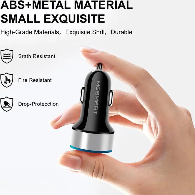 Alt view image 4 of 7 - USB Car Charger Power Adapter 2 Ports Charging Plug For Samsung Galaxy S23 S22 S21 Ultra 5G S23+ A54 A23 A14 A03s /Moto G7 G6 / LG Stylo 6/5/4 /Google Pixel 8 7 6 Pro 7a 6a/Nokia/OnePlus