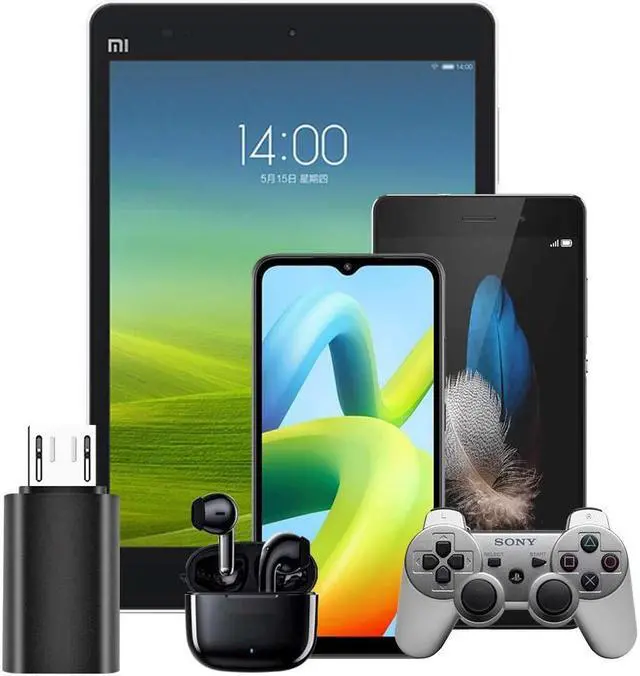 Alt view image 6 of 7 - USB C to Micro USB Adapter, (3-Pack) Type C Female to Micro USB Male Convert Connector with Charge & Data Sync For Samsung Galaxy S7/S7 Edge, S6 J7 Note 5,Kindle ,PS4 ,Nexus 5/6 and Micro USB Devices