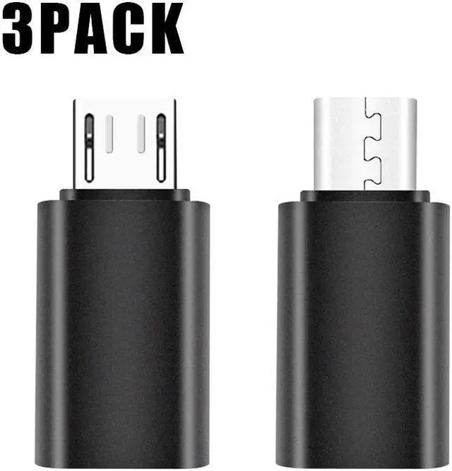 Main image of USB C to Micro USB Adapter, (3-Pack) Type C Female to Micro USB Male Convert Connector with Charge & Data Sync For Samsung Galaxy S7/S7 Edge, S6 J7 Note 5,Kindle ,PS4 ,Nexus 5/6 and Micro USB Devices