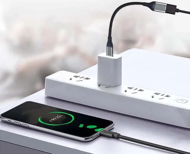 Alt view image 5 of 7 - USB Type C to USB Adapter OTG Cable USB-C Male to USB-A Female Compatible with iPhone 15, MacBook Pro, iPad, Pixelbook, Dell, Surface, Lenovo,Samsung Galaxy Note 8, S8 S8+ S9, iPad Pro 2018, Nexus 6P