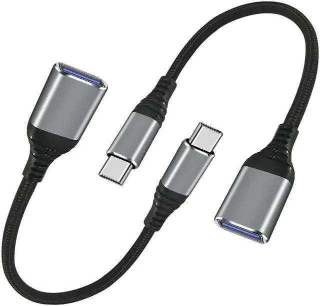 Alt view image 7 of 7 - USB Type C to USB Adapter OTG Cable USB-C Male to USB-A Female Compatible with iPhone 15, MacBook Pro, iPad, Pixelbook, Dell, Surface, Lenovo,Samsung Galaxy Note 8, S8 S8+ S9, iPad Pro 2018, Nexus 6P