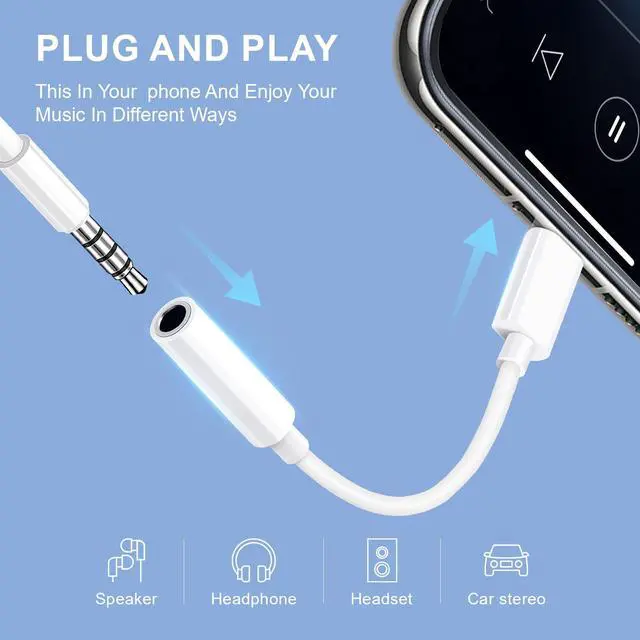 Alt view image 2 of 7 - 2 Pack USB C to 3.5mm Headphone Jack Adapter USB Type C to Aux Audio Dongle Cable Cord Compatible with iPhone 15/15 Plus/15 Pro/15 Pro Max, iPad Pro, MacBook, Galaxy S23 S22 Ultra, Pixel XL White