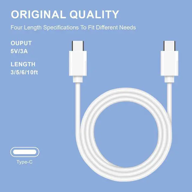 Alt view image 5 of 7 - 100Pack 3ft Wholesale USB C Type C Charger Cable, USB C to USB C Cable For iPhone 15/15 Pro/15 Plus/15 Pro Max, iPad Mini 6/ Pro 2021, iPad Air 4, Samsung Galaxy S23,Switch,Google Pixel 8 Pro Lot
