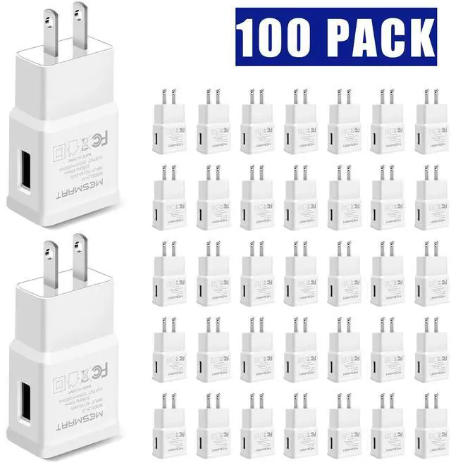Main image of Mesmart Wholesale White 2A USB Wall Charger Plug Home Power Adapter For Samsung Galaxy S9 S9+ S8 S8+ S10 S10+ S20 S20+ S21 S22 S23 S24 S25 Ultra FE 5G Note 10 Note 9 Note 8 Z Flip6 Z Fold6 A03s A55