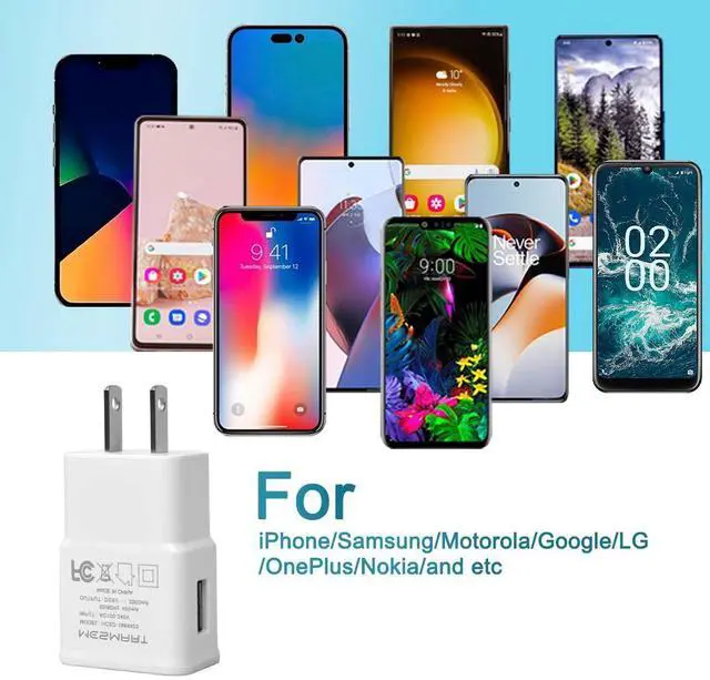 Alt view image 6 of 7 - Mesmart Wholesale White 2A USB Wall Charger Plug Home Power Adapter For Samsung Galaxy S9 S9+ S8 S8+ S10 S10+ S20 S20+ S21 S22 S23 S24 S25 Ultra FE 5G Note 10 Note 9 Note 8 Z Flip6 Z Fold6 A03s A55