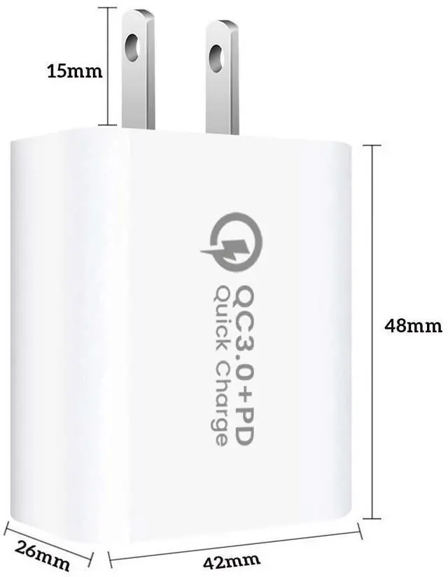 Alt view image 5 of 7 - Mesmart 100 Pcs US 2 Port Fast Quick Charge QC 3.0 USB Hub Wall Home Charger Power Adapter White Wholesale Bulk Lot For Apple iPhone 16 15 14 13 12 Pro Max,Galaxy S25/S24,Pixel 9 8 7 Pro,LG,Motorola