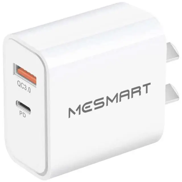 Alt view image 7 of 7 - Mesmart 100 Pcs US 2 Port Fast Quick Charge QC 3.0 USB Hub Wall Home Charger Power Adapter White Wholesale Bulk Lot For Apple iPhone 16 15 14 13 12 Pro Max,Galaxy S25/S24,Pixel 9 8 7 Pro,LG,Motorola