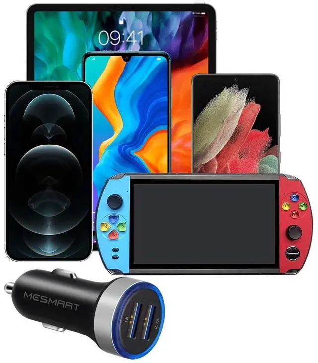 Alt view image 4 of 7 - Mesmart  2 Pack US LED Car Charger 3.1A Fast Charge Dual Port USB Lighter Adapter for iPhone 16 15 14 13 12 11 Pro Max X XR XS 8 Plus 6s, iPad, Samsung Galaxy S25 S24 S23 S22 S21 S10 Plus Z Fold Flip7