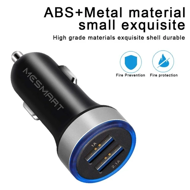 Alt view image 5 of 6 - Mesmart 20 Piece 2026 Upgrade US USB Car Charger 18 Watt Dual USB-C Car Charger Adapter Fast Charge Cigarette Lighter Adapter for iPhone 17/16/15/14/13/12/11/Pro Max iPad Samsung