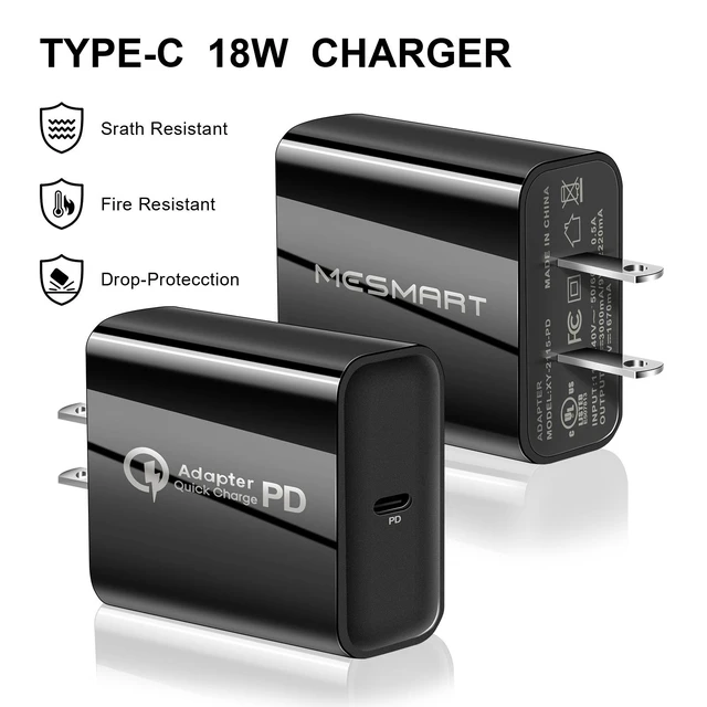 Alt view image 7 of 7 - 3 Pleces Fast USB C Wall Charger Type C PD Power Adapter Block US Plug For MacBook Pro/Air, iPad Pro, Galaxy S20/S10,Note 20/10,iPhone 15 14 13 12 11 Pro Max,Pixel 8 7 6 Pro White