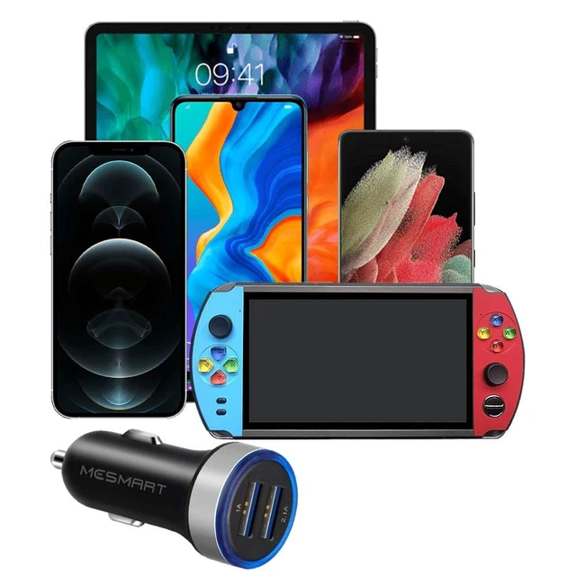 Alt view image 5 of 7 - Mesmart 10 Piece 2026 Upgrade US USB Car Charger 18 Watt Dual USB-C Car Charger Adapter Fast Charge Cigarette Lighter Adapter for iPhone 17/16/15/14/13/12/11/Pro Max iPad Samsung