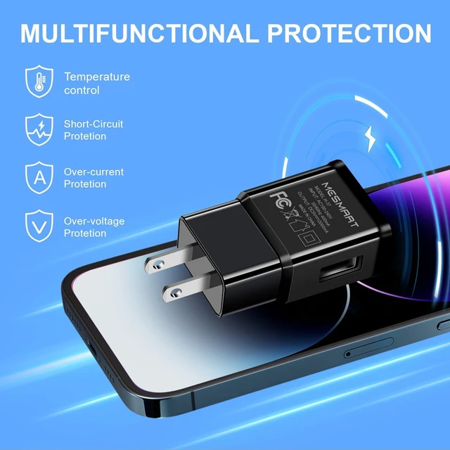 Alt view image 7 of 7 - USB Wall Charger Home Travel Charging Power Adapter 2A Foldable Plug For Samsung Galaxy S9 S9+ S8 S8+ S10 S10+ S20 S20+ S21 S22 S23 Ultra FE 5G Note 10 Note 9 Note 8 Z Flip5 Z Fold5 A03s A14 A23 A54