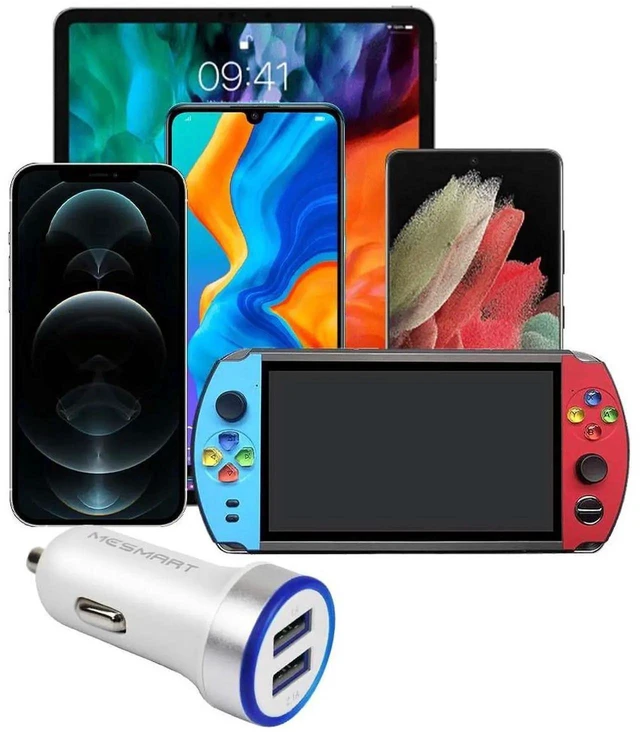 Alt view image 7 of 7 - Mesmart 20 Pieces 2026 Upgrade US USB Car Charger 18 Watt Dual USB-C Car Charger Adapter Fast Charge Cigarette Lighter Adapter USB Charger Plug LED for iPhone /1716/15/14/13/12/Pro Max iPad Samsung