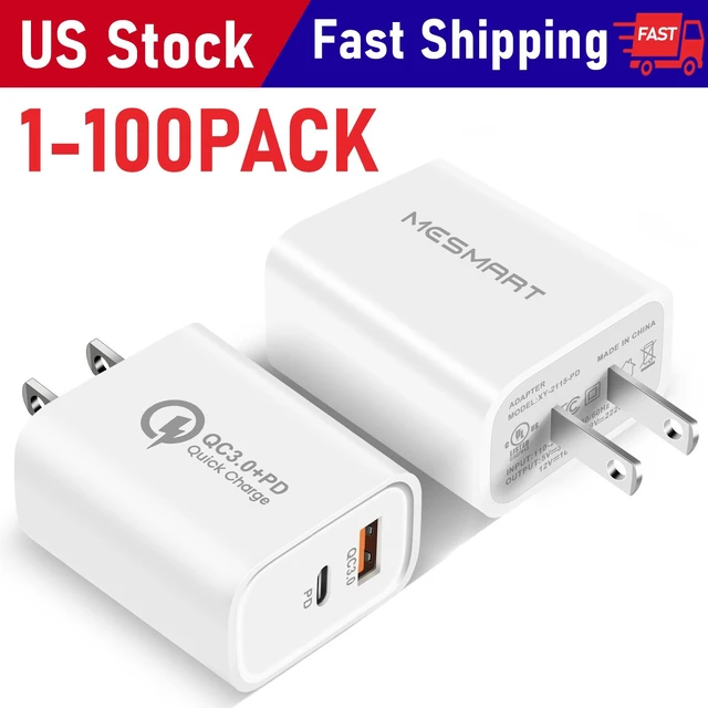 Main image of 20 Pleces USB C Charger Block 20W Dual Port USB C Wall Charger Plug Fast Charging Block Adapter USB A+C Quick Charging Brick Plug for iPhone 16E/16 Pro Max/16Plus/16/15/14/13/12/11/XS,iPad Pro