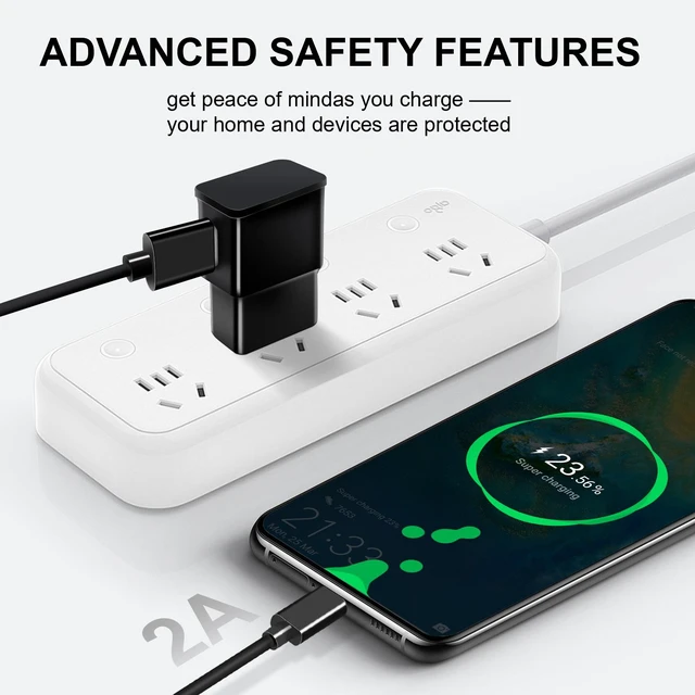 Alt view image 6 of 6 - 2Pack Limited Stock! 2A Foldable Wall Charger Home Travel Power Adapter For Samsung Galaxy S9 S9+ S8 S8+ S10 S10+ S20 S20+ S21 S22 S23 Ultra FE 5G Note & A Series Phones