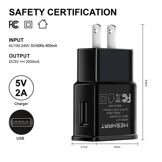 Alt view image 3 of 6 - 3Pack Limited Stock! 2A Foldable Wall Charger Home Travel Power Adapter For Samsung Galaxy S9 S9+ S8 S8+ S10 S10+ S20 S20+ S21 S22 S23 Ultra FE 5G Note & A Series Phones