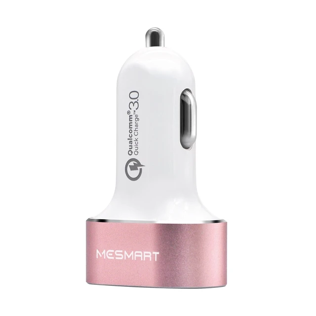 Alt view image 5 of 6 - 3Pack Limited Inventory! Dual USB C car charger pink fast charger 2-port charger QC3.0 fast charging lighter phone adapter