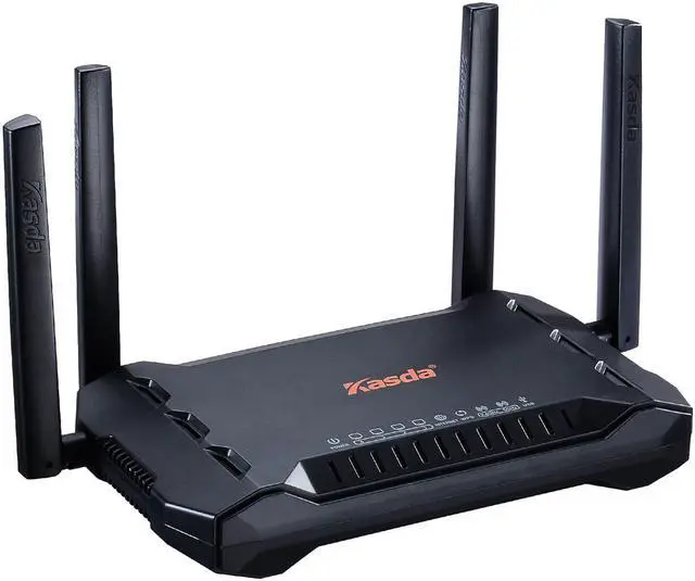 Alt view image 3 of 17 - Kasda AC1200 Dual Band Gigabit Wireless Router, Long Range WiFi Router 5dBi High Gain Antenna, Gigabit Ports, Easy Setup Via Cellphone, USB3.0, Dual Core Processor Based ( KW6516)