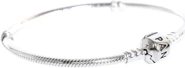 Alt view image 3 of 7 - Genuine PANDORA Sterling Silver 6.7 Lobster Claw Charm Bracelet 590702HV-17"