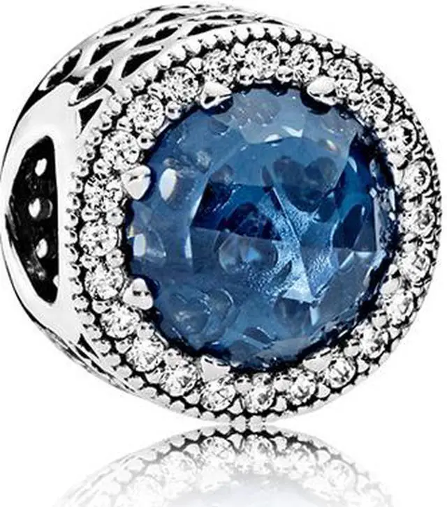 Alt view image 2 of 8 - Pandora Midnight Blue Radiant Hearts Charm - 791725NMB - OEM