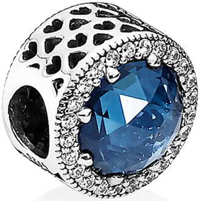 Alt view image 3 of 8 - Pandora Midnight Blue Radiant Hearts Charm - 791725NMB - OEM