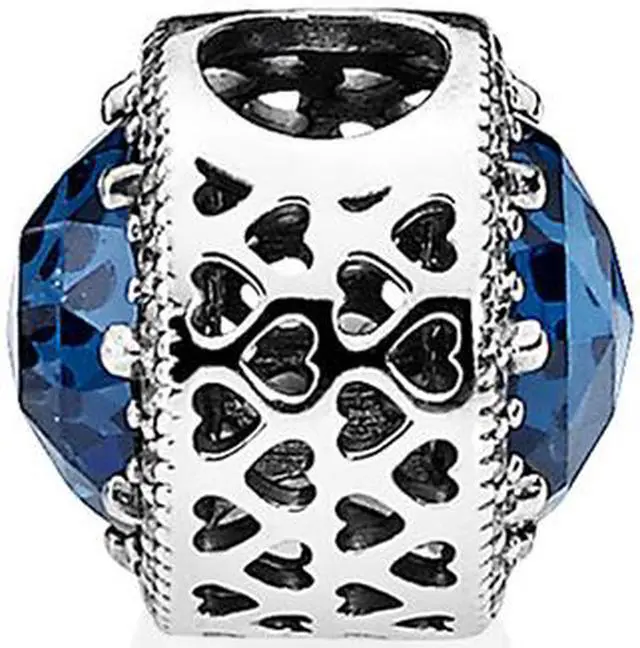 Alt view image 4 of 8 - Pandora Midnight Blue Radiant Hearts Charm - 791725NMB - OEM