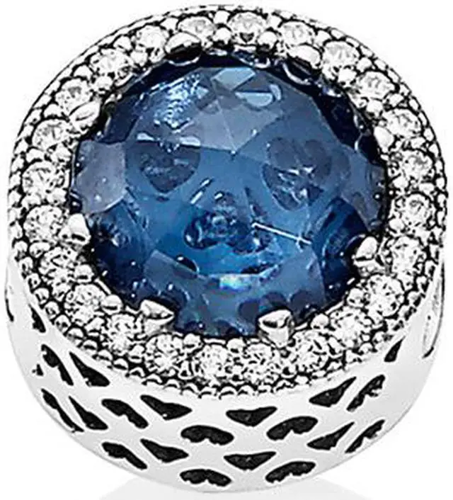 Alt view image 5 of 8 - Pandora Midnight Blue Radiant Hearts Charm - 791725NMB - OEM
