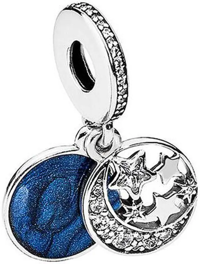 Alt view image 3 of 8 - Pandora Vintage Night Sky Pendant Charm - 791993CZ