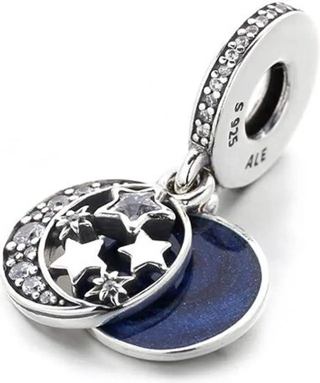 Alt view image 4 of 8 - Pandora Vintage Night Sky Pendant Charm - 791993CZ