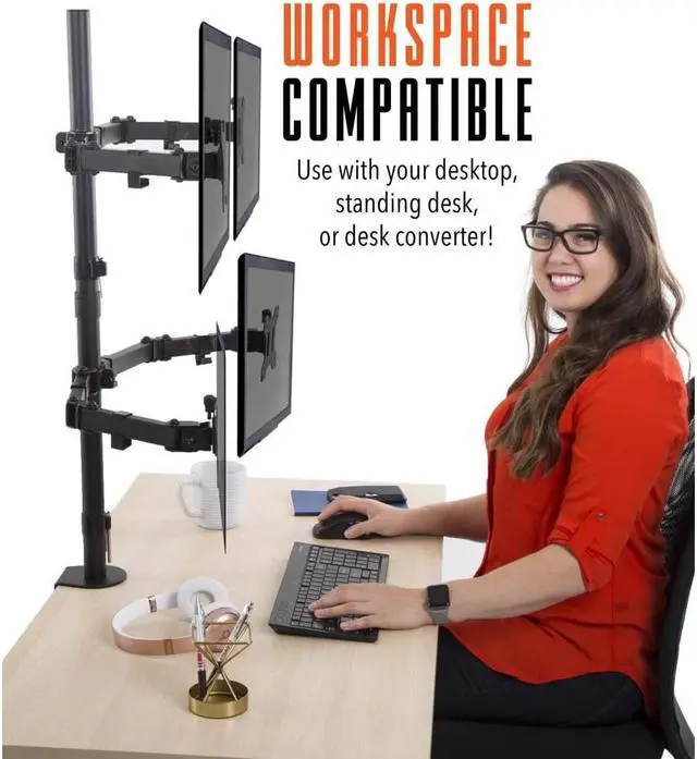 Alt view image 5 of 14 - Stand Steady Quad Monitor Arm