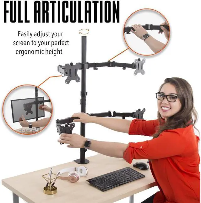 Alt view image 4 of 14 - Stand Steady Quad Monitor Arm