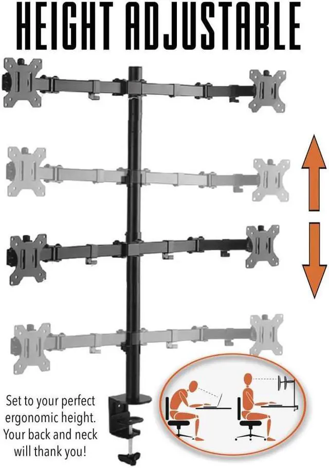 Alt view image 2 of 14 - Stand Steady Quad Monitor Arm