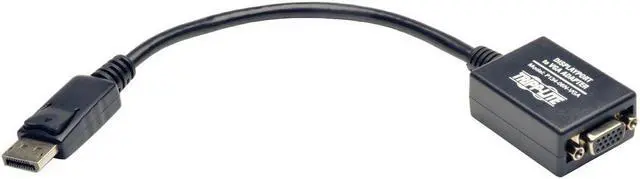 Alt view image 11 of 11 - Tripp Lite DisplayPort to VGA Active Cable Adapter, DP 1.2, Converter for DP to HD15 (M/F), 1920 x 1200/1080p, 6 in. (P134-06N-VGA-V2)