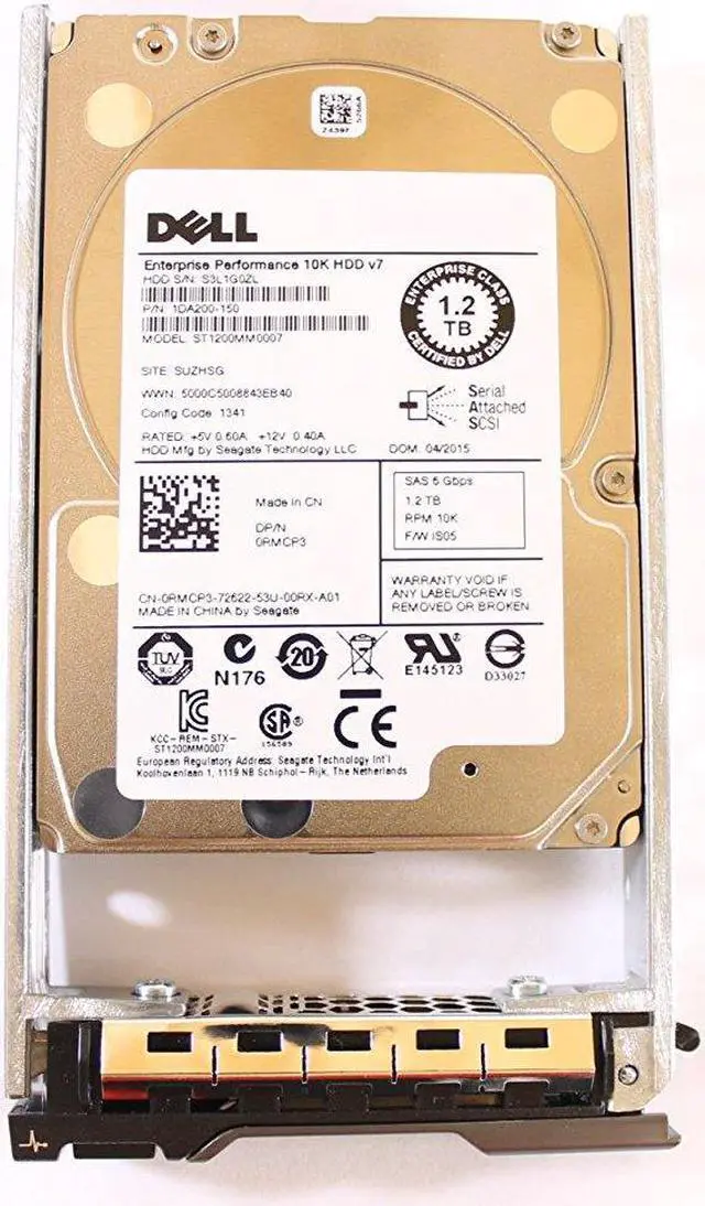 Main image of Dell RMCP3 ST1200MM0007 2.5" SAS 1200GB 10000 Seagate Server Hard Drive