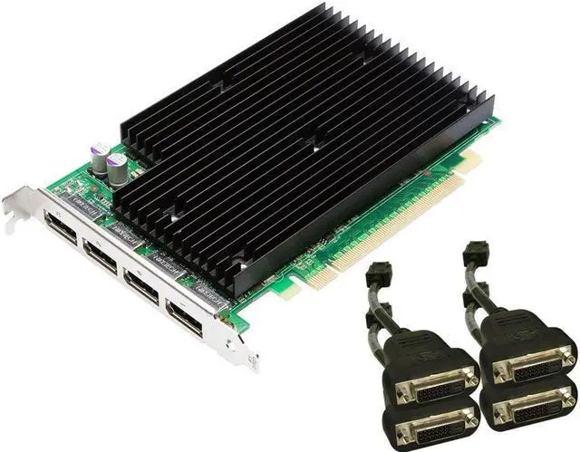 Main image of NVIDIA Quadro NVS 450 by PNY 512MB GDDR3 PCI Express Gen 2 x16 Quad DisplayPort or DVI-D SL Profesional Business Graphics Board, VCQ450NVS-X16-DVI-PB