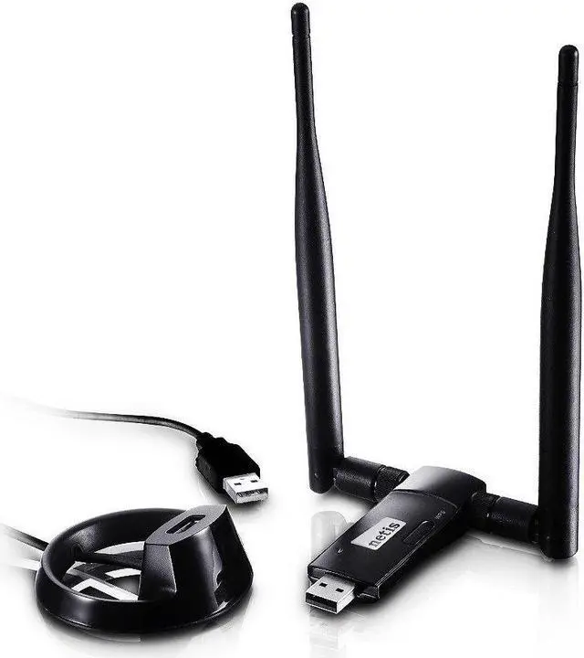 Main image of Netis WF2151 Wireless N600 Dual Band USB Adapter, Supports Windows, Mac OS, Linux, 5dBi High Gain Antennas, Free USB Cradle