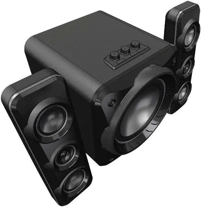 Alt view image 3 of 7 - SYLVANIA SHTIB1060-BT Light Up Bluetooth 2.1 Speaker System