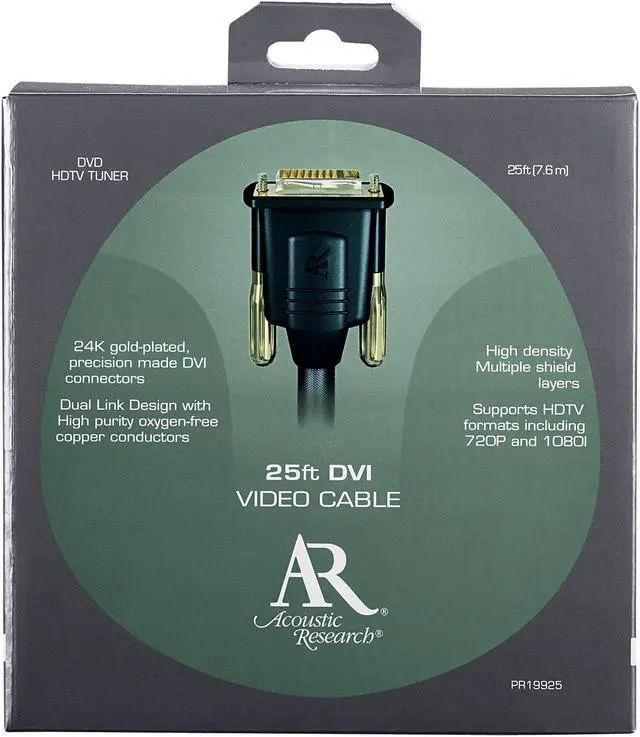 Main image of Acoustic Research Pro Series 25' DVI Cable Gold Plated