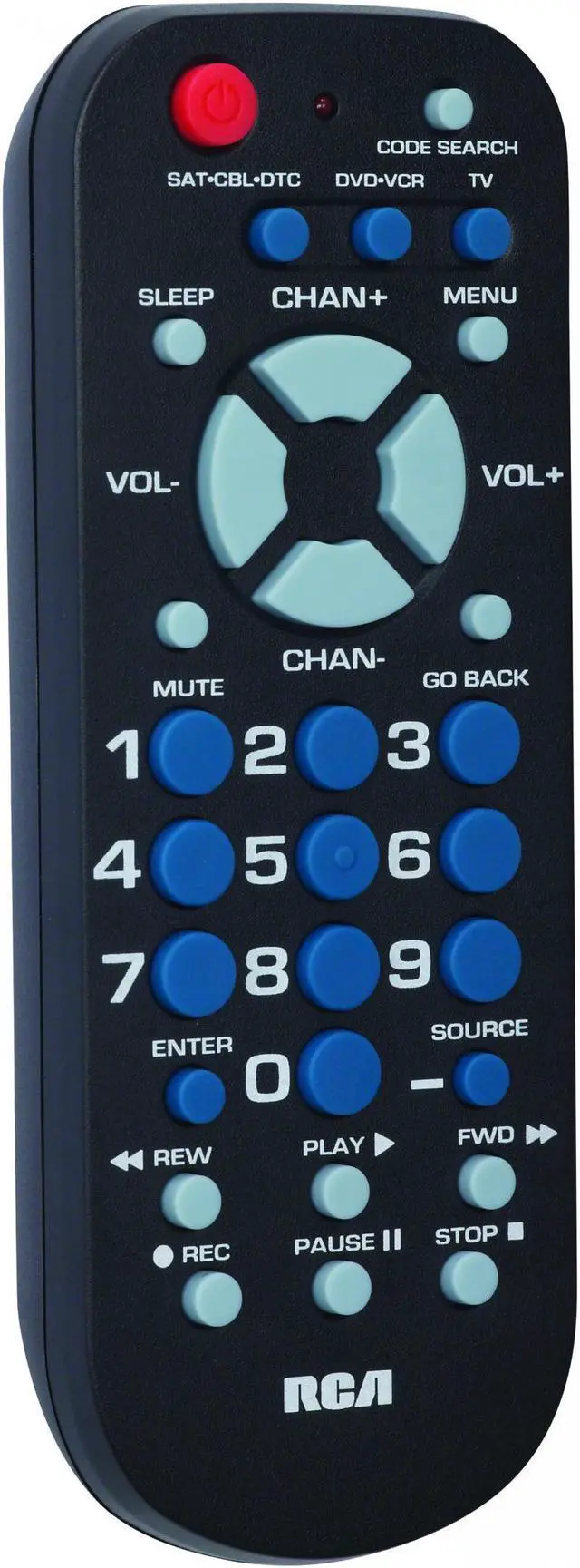 Alt view image 3 of 15 - RCA RCU503BR Universal Remote Control