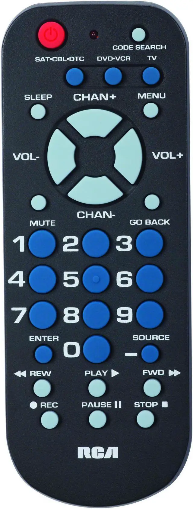 Alt view image 4 of 15 - RCA RCU503BR Universal Remote Control