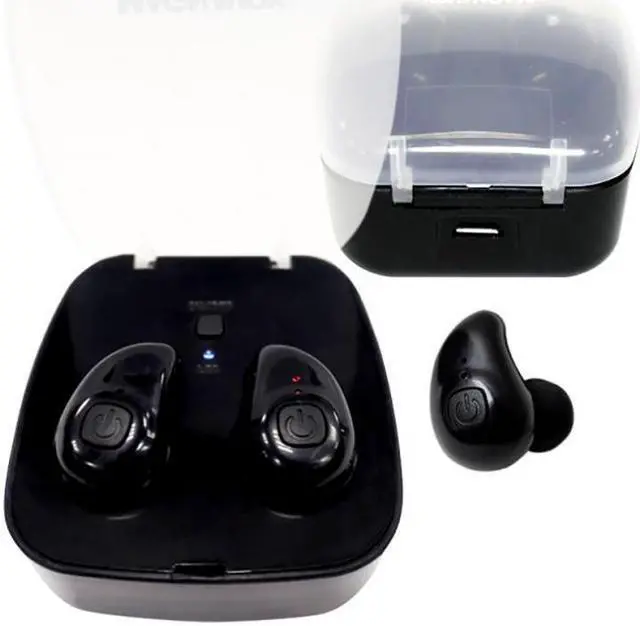 Alt view image 3 of 13 - Magnavox MBH530BK Mini Wireless Stereo Bluetooth Ear Buds Rechargeable Headphone